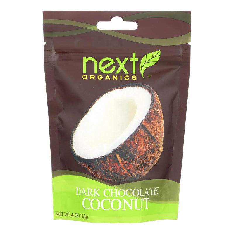 An image displaying Next Organics Dark Chocolate - Coconut - Case Of 6 - 4 Oz. by Next Organics