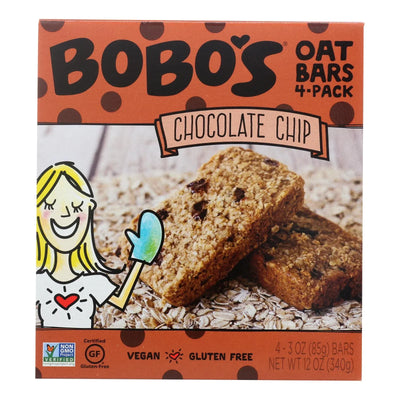 An image displaying Bobo's Oat Bars - Oat Bar - Chocolate Chip - Case Of 6 - 4 Pk by Bobo's Oat Bars