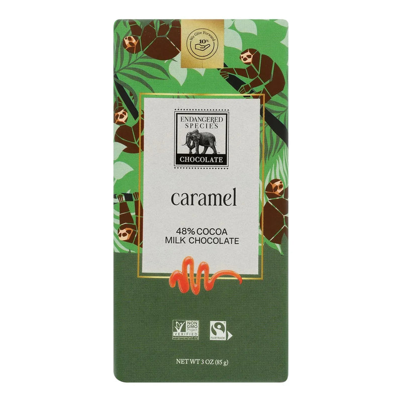 An image displaying Endangered Species Chocolate - Chocolate Bar Milk Carml Sloth - Case Of 12-3 Ounce by Endangered Species Chocolate