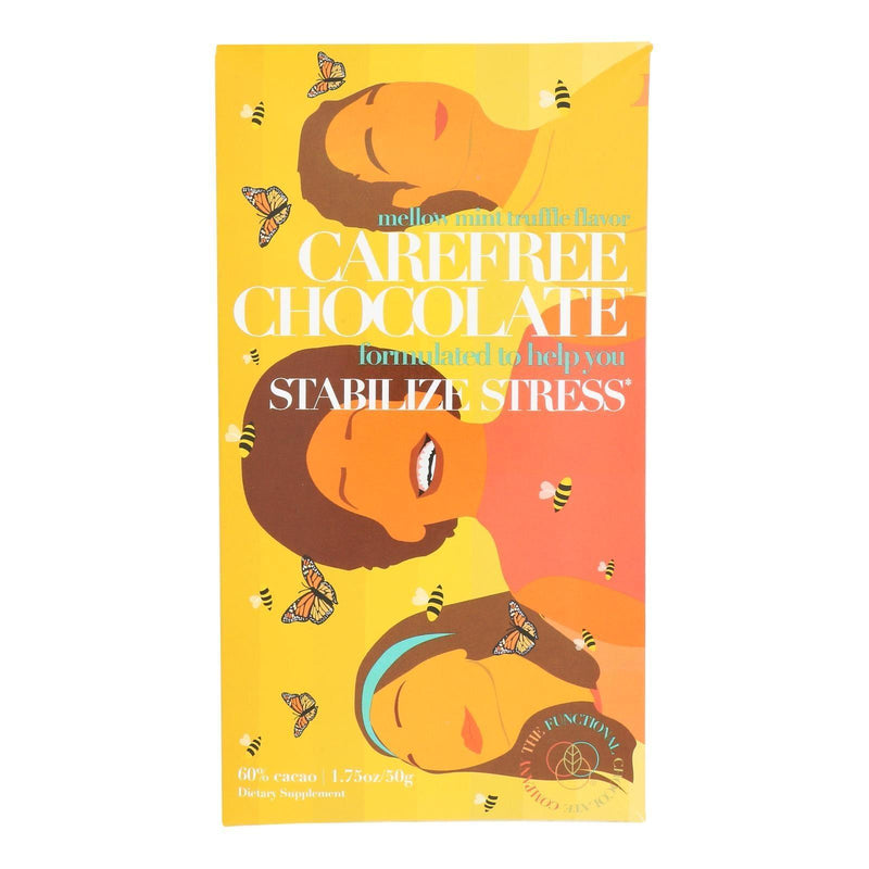 The Functional Chocolate Co - Chocolate Bar Carefree - Case Of 12-1.75 Ounce