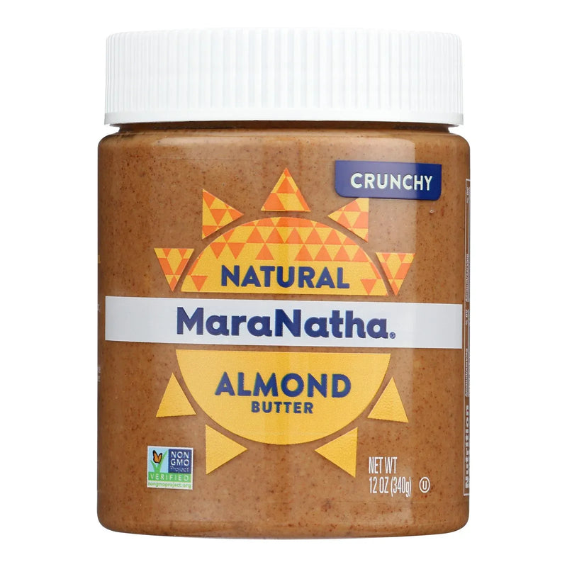 An image displaying Maranatha Natural Foods Almond Butter - No Stir - Crunch - Case Of 6 - 12 Ounce by Maranatha Natural Foods