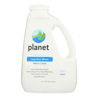 An image displaying Planet - Delicate Laundry Wash - Free And Clear - Case Of 8 - 32 Ounce by Planet
