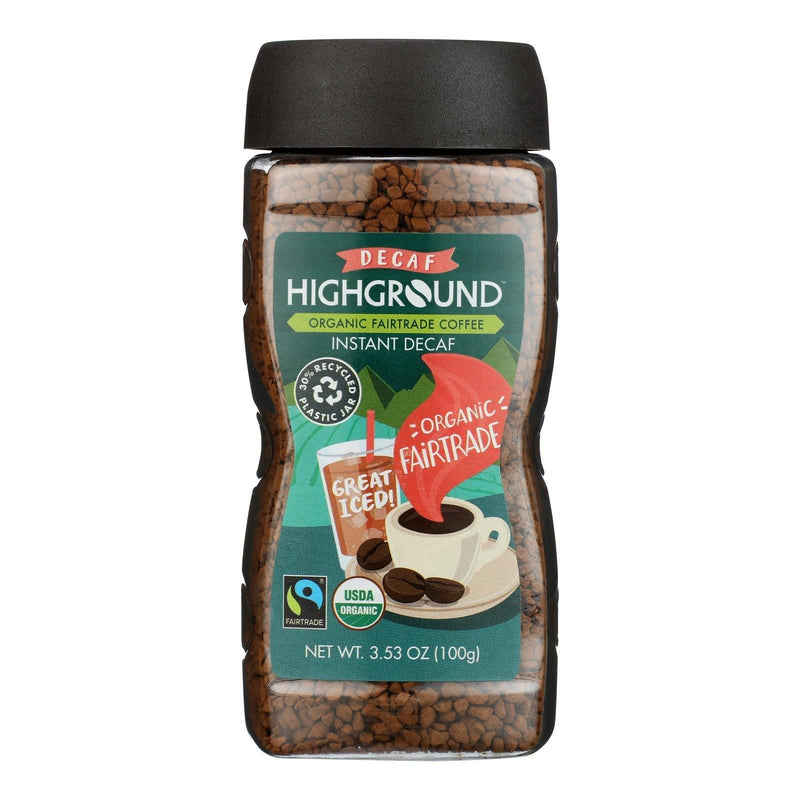 Highground - Coffee Decaf Instant - Case Of 6 - 3.53 Ounce