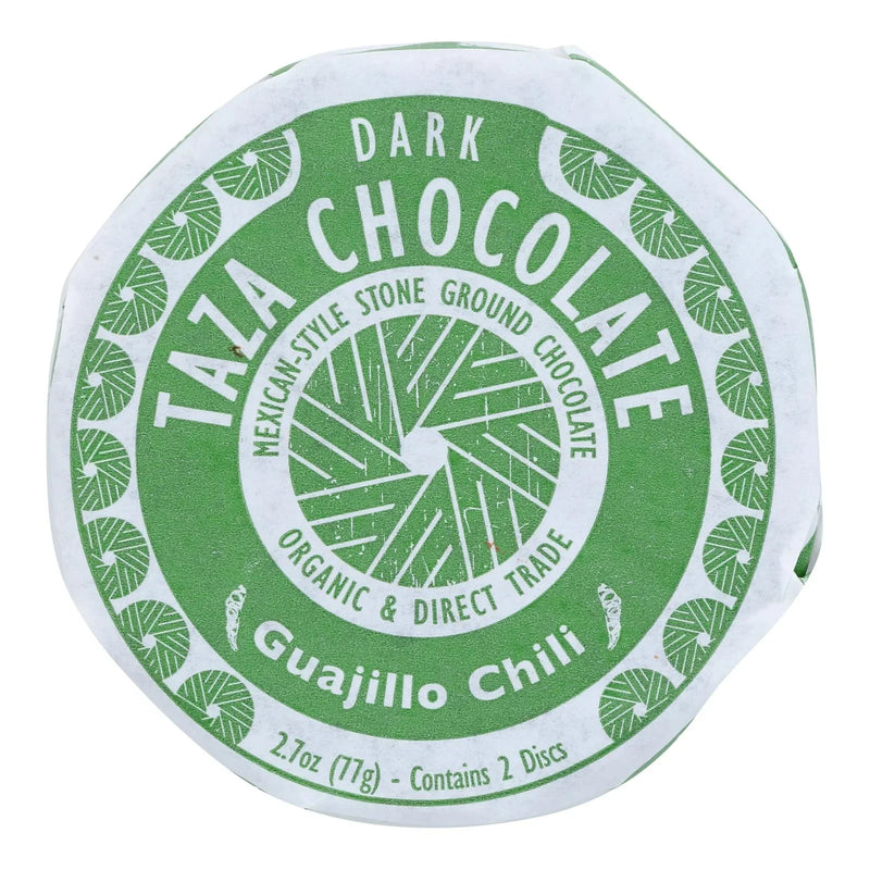 Taza Chocolate Organic Chocolate Mexicano Discs - 50 Percent Dark Chocolate - Guajillo Chili - 2.7 Ounce - Case Of 12
