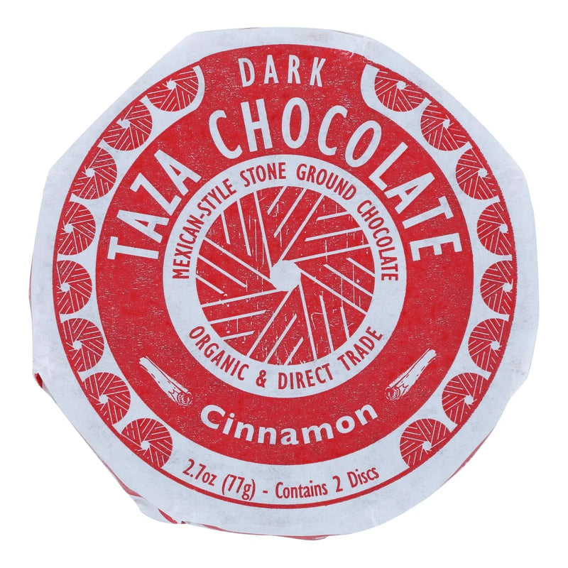 An image displaying Taza Chocolate Organic Chocolate Mexicano Discs - 50 Percent Dark Chocolate - Cinnamon - 2.7 Ounce - Case Of 12 by Taza Chocolate