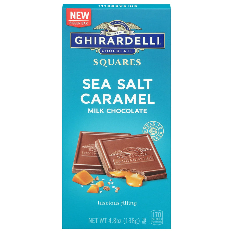 Ghirardelli - Bar Milk Chocolate Sea Salt Caramel - Case Of 10-4.8 Ounce