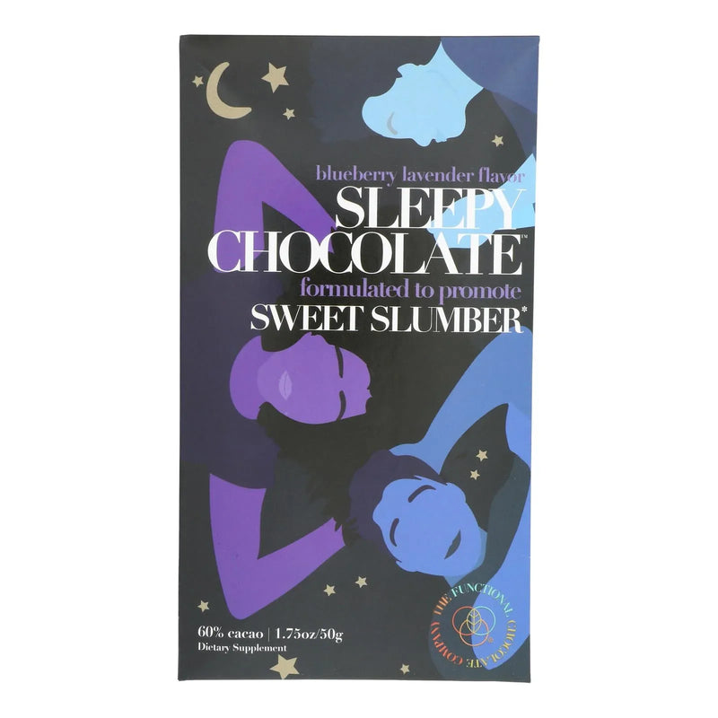 An image displaying The Functional Chocolate Co - Chocolate Bar Sleepy - Case Of 12-1.75 Ounce by The Functional Chocolate Co