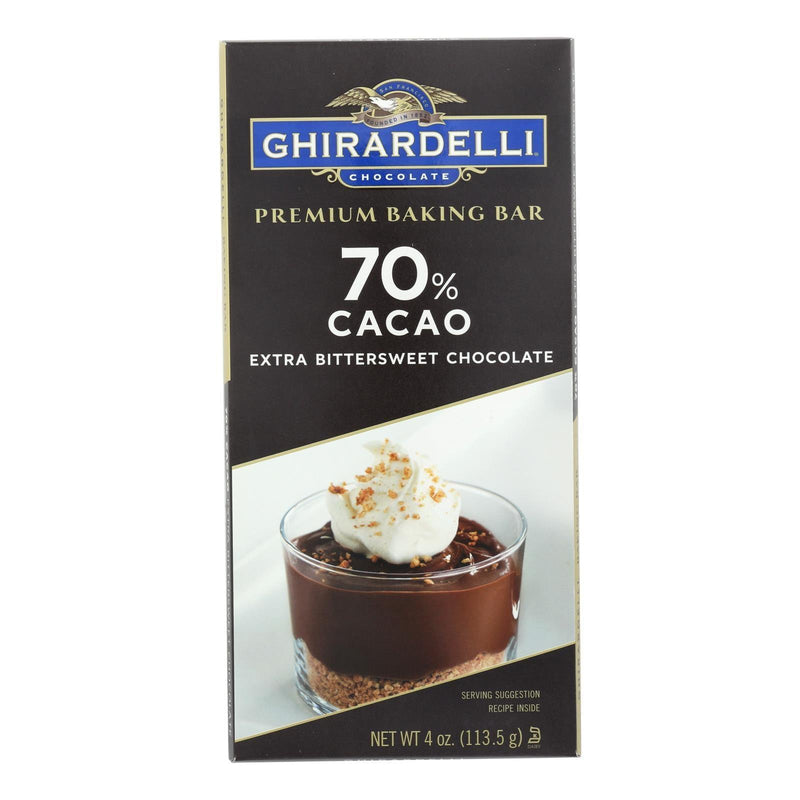 Ghirardelli Chocolate, Premium Baking Bar, Extra Bittersweet Chocolate - Case Of 12 - 4 Ounce