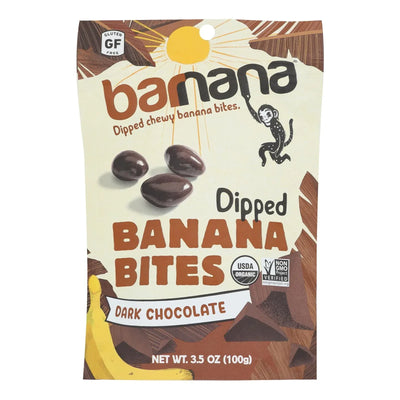 An image displaying Barnana Chewy Banana Bites - Organic Chocolate - Case Of 12 - 3.5 Ounce. by Barnana
