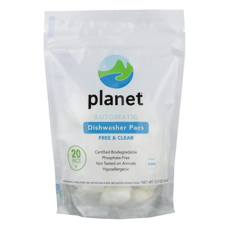 An image displaying Planet Automatic Dishwasher - Case Of 12 - 20 Count by Planet