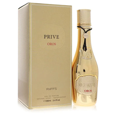 An image displaying Riiffs Prive Oros by Riiffs Eau De Parfum Spray 3.4 oz for Women by Riiffs