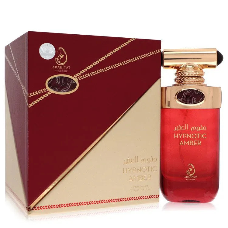 An image displaying Arabiyat Hypnotic Amber by Arabiyat Prestige Eau De Parfum Spray 3.4 oz for Men by Arabiyat Prestige