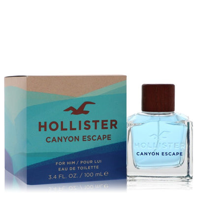An image displaying Hollister Canyon Escape by Hollister Eau De Toilette Spray 3.4 oz for Men by Hollister