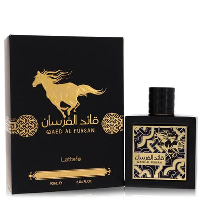 An image displaying Lattafa Qaed Al Fursan by Lattafa Eau De Parfum Spray 3 oz for Men by Lattafa