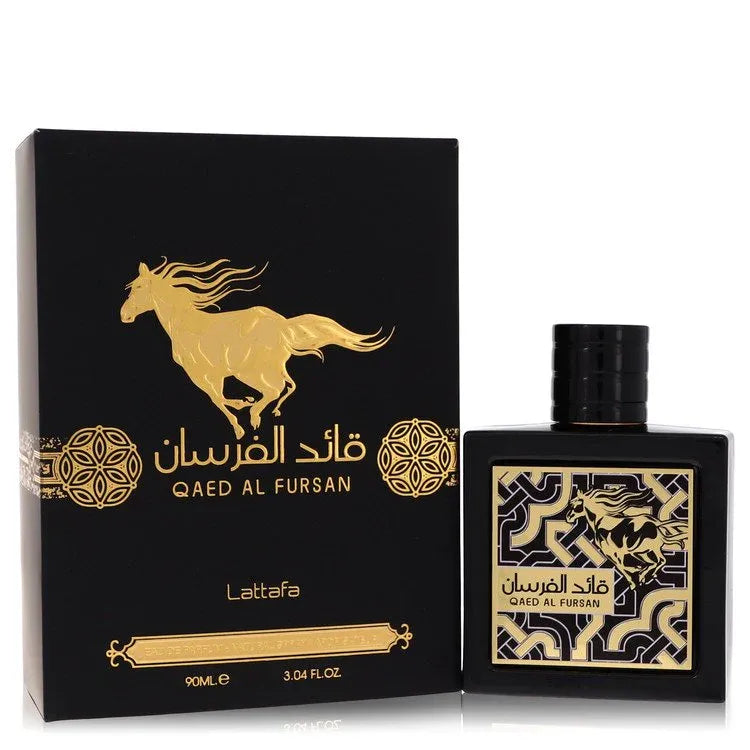 An image displaying Lattafa Qaed Al Fursan by Lattafa Eau De Parfum Spray 3 oz for Men by Lattafa