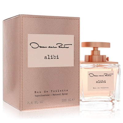 An image displaying Oscar De La Renta Alibi by Oscar De La Renta Eau De Toilette Spray 3.4 oz for Women by Oscar De La Renta