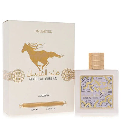 An image displaying Lattafa Qaed Al Fursan Unlimited by Lattafa Eau De Parfum Spray 3.04 oz for Men by Lattafa