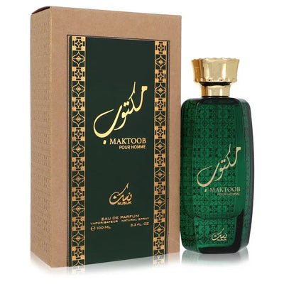 An image displaying Nusuk Maktoob by Nusuk Eau De Parfum Spray 3.3 oz for Men by Nusuk