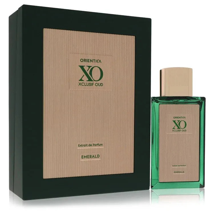 An image displaying Orientica XO Xclusif Oud Emerald by Orientica Extrait De Parfum 2.0 oz for Men by Orientica
