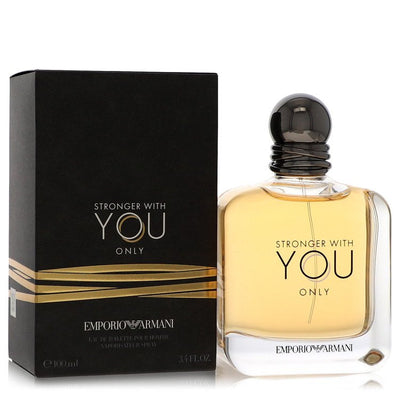 An image displaying Stronger With You Only by Giorgio Armani Eau De Toilette Spray 3.4 oz for Men by Giorgio Armani