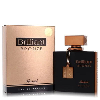 An image displaying Rasasi Brillant Bronze by Rasasi Eau De Parfum Spray 3.3 oz for Men by Rasasi