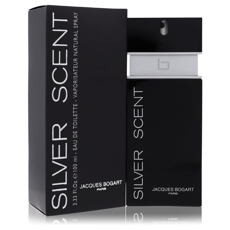 An image displaying Silver Scent by Jacques Bogart Body Spray 6.6 oz for Men by Jacques Bogart
