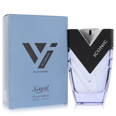 An image displaying Sapil Iconic by Sapil Eau De Parfum Spray 3.4 oz for Men by Sapil