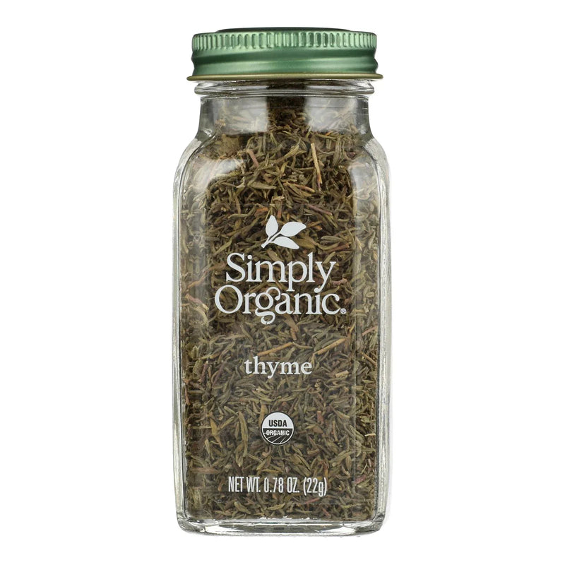 An image displaying Simply Organic - Thyme Leaf Organic - Case Of 6 - 0.78 Ounces by Simply Organic