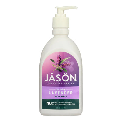 An image displaying Jason Natural Products - Body Wash Lavender - 1 Each-16 Fluid Ounces by Jāsön
