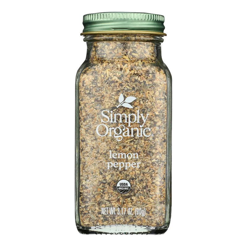 An image displaying Simply Organic - Lemon Pepper Organic - Case Of 6 - 3.17 Ounces by Simply Organic