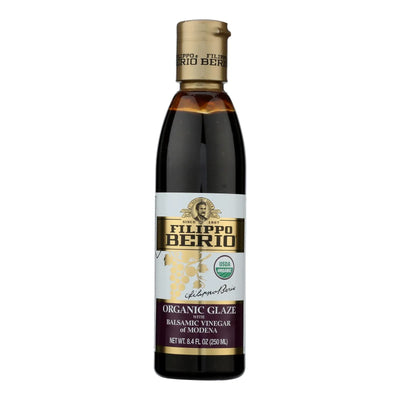 An image displaying Filippo Berio - Balsamic Organic Glaze - Case Of 6-8.4 Fluid Ounces by Filippo Berio