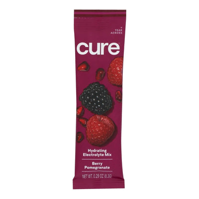 An image displaying Cure Hydration - Hydration Drink Mix Berry Pomegranate - Case Of 8 - 0.29 Ounce by Cure Hydration