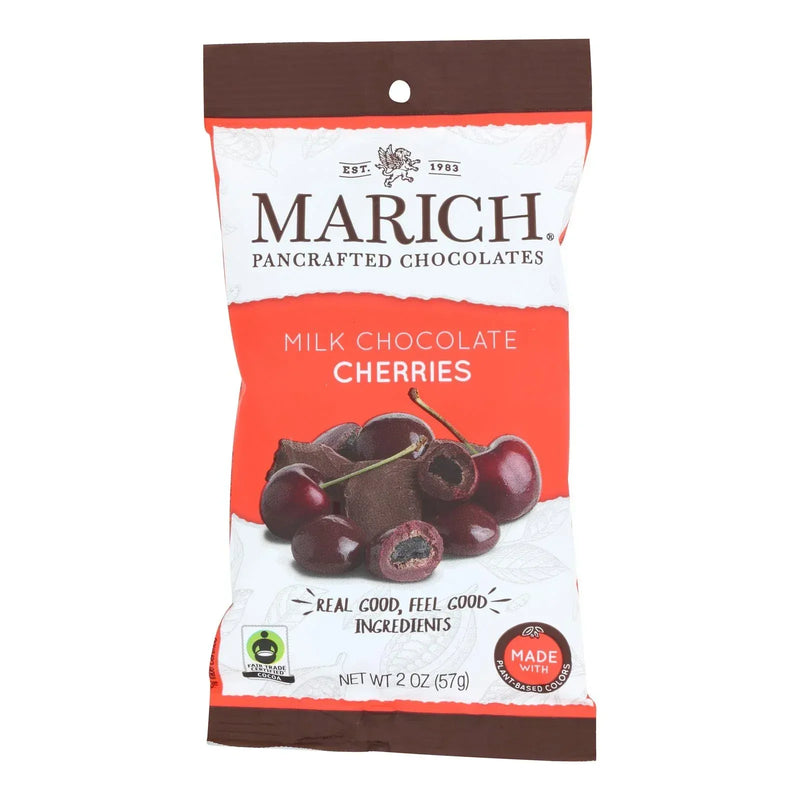 An image displaying Marich - Milk Chocolate Cherries - Case Of 12 - 2 Ounces by Marich
