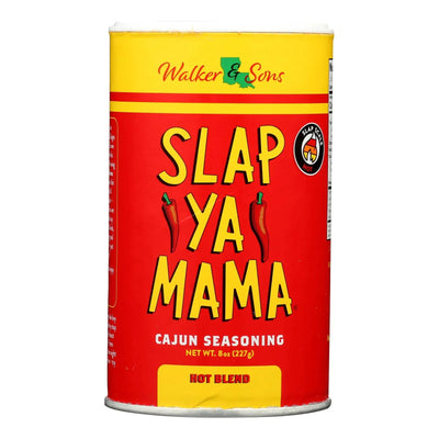 An image displaying Slap Your Mama - Seasoning Cajun Hot - Case Of 6-8 Ounces by Slap Ya Mama