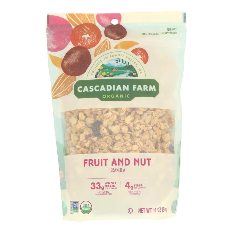 An image displaying Cascadian Farm - Granola Organic Fruit Nut - Case Of 4-11 Ounces by Cascadian Farm