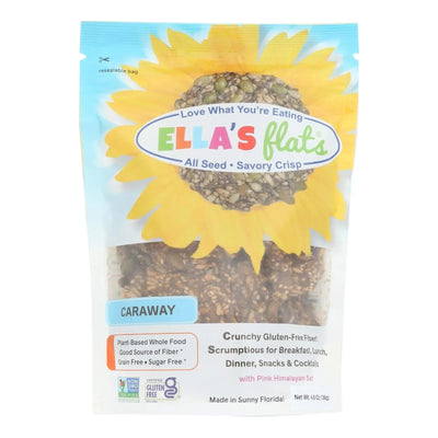 An image displaying Ella's Flats - Crisp All Seed Caraway - Case Of 6-4.8 Ounce by Ella's Flats
