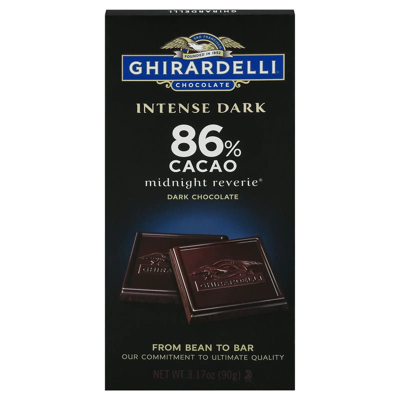 An image displaying Ghirardelli - Bar Intense Dark Dark Chocolate - Case Of 12 - 3.17 Ounces by Ghirardelli