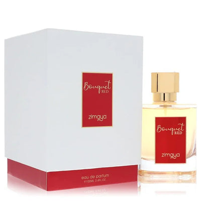 An image displaying Afnan Zimaya Bouquet Red by Afnan Eau De Parfum Spray 3.4 oz for Women by Afnan