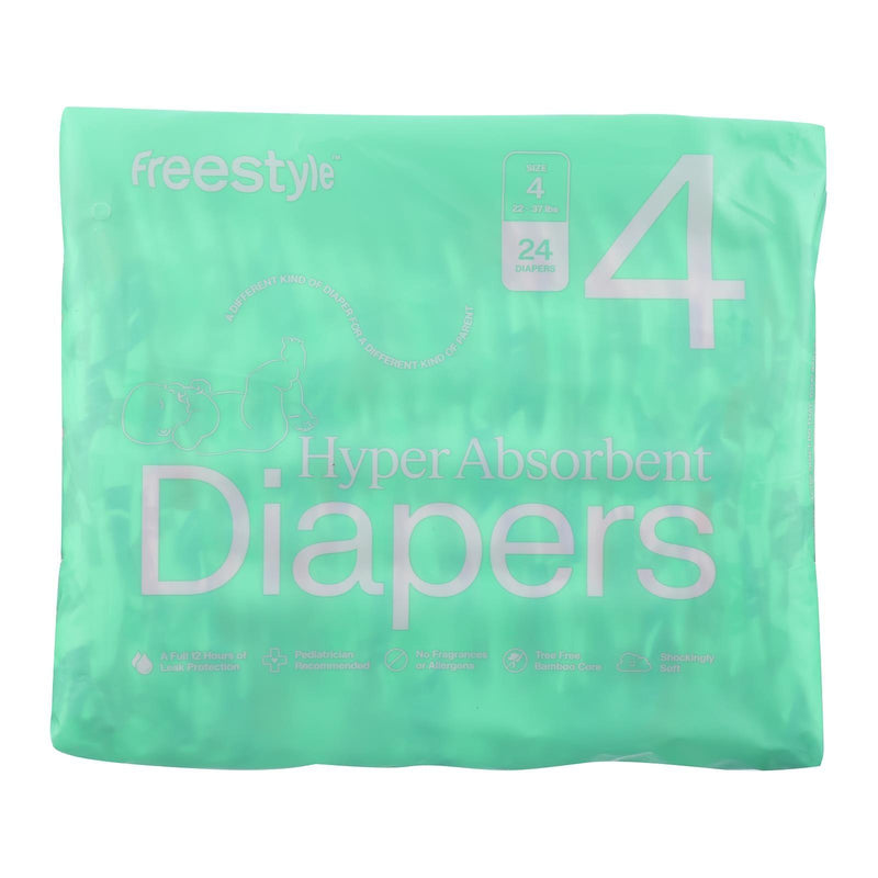 Freestyle - Diapers Baby Size 4 - Case Of 6-24 Count