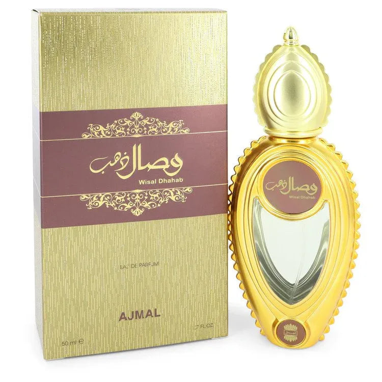 An image displaying Wisal Dhahab by Ajmal Eau De Parfuim Spray 1.7 oz for Women by Ajmal