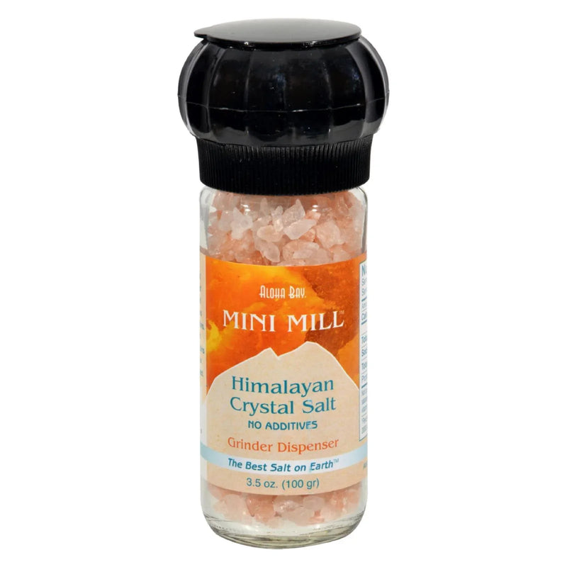 Himalayan Mini Mill Crystal Salt With Grinder - 3.5 Ounce