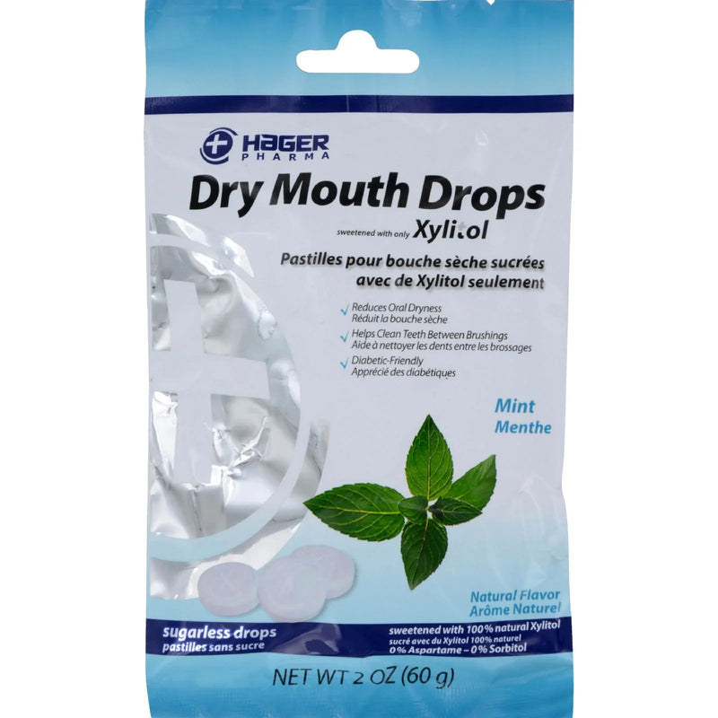 Hager Pharma Dry Mouth Drops - Mint - 2 Ounce