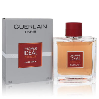 An image displaying L'homme Ideal Extreme by Guerlain Eau De Parfum Spray 3.3 oz for Men by Guerlain