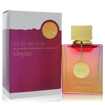 An image displaying Club De Nuit Untold by Armaf Eau De Parfum Spray 3.6 oz for Women by Armaf