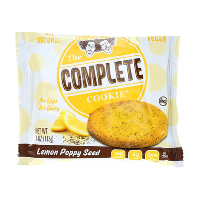 An image displaying Lenny And Larry's The Complete Cookie - Lemon Poppyseed - 4 Ounce - Case Of 12 by Lenny & Larry's