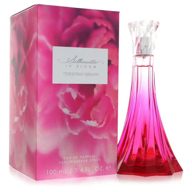An image displaying Silhouette In Bloom by Christian Siriano Eau De Parfum Spray 3.4 oz for Women by Christian Siriano
