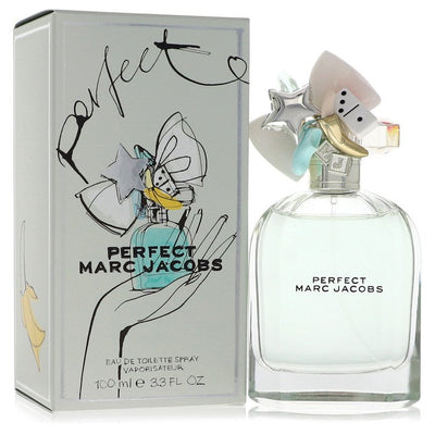 An image displaying Marc Jacobs Perfect by Marc Jacobs Eau De Toilette Spray 3.3 oz for Women by Marc Jacobs