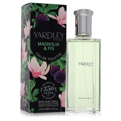 An image displaying Yardley Magnolia & Fig by Yardley London Eau De Toilette Spray 4.2 oz for Women by Yardley London
