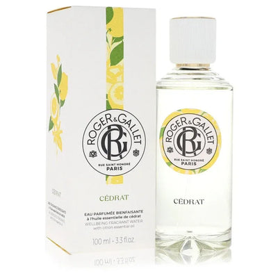 An image displaying Roger & Gallet Cedrat Citron by Roger & Gallet Fresh Fragrant Water Spray 3.3 oz for Women by Roger & Gallet