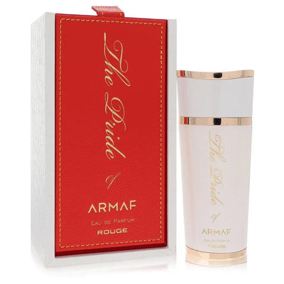 An image displaying The Pride Of Armaf Rouge by Armaf Eau De Parfum Spray 3.4 oz for Women by Armaf